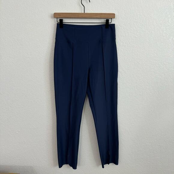 Epoque Evolution Jet Set High Waist Front Slit Pull-On Trouser Pants Navy Blue 6 - Picture 3 of 10